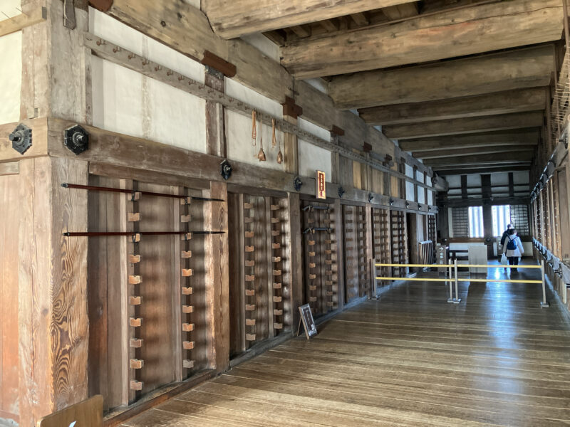 姫路城の武器置き場